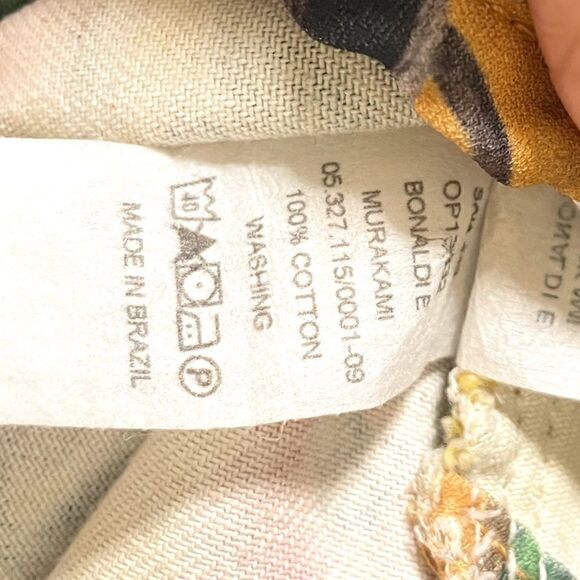 PATBO Floral Printed Knee-Length Ruffle Embellished Skirt with Slit | US 2| - Picture 4 of 12